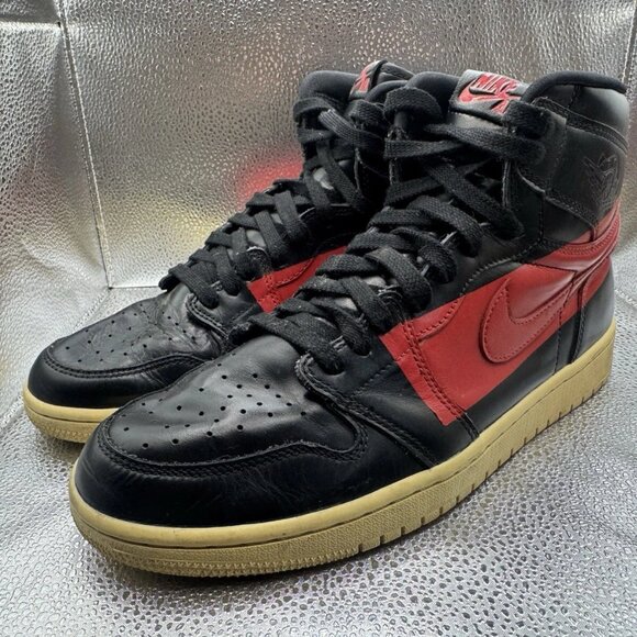 RARE 🚀 Size 10.5 - NIKE AIR JORDAN 1 DEFIANT COUTURE BLACK RED BQ6682-006 - Picture 7 of 9